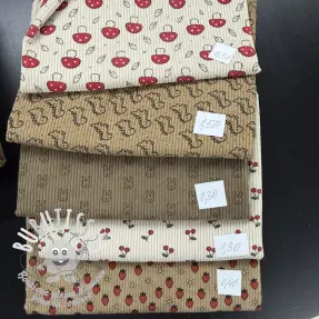 Paquet de tissus velours cotelé fin STRETCH 120