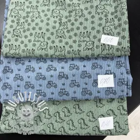 Paquet de tissus velours cotelé fin STRETCH 121
