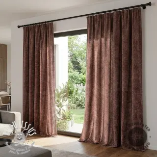 Tissu déco VELOURS DECO SQUARE brown