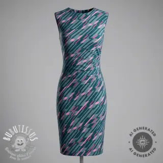 Tissus pour femmes PUNTA DI ROMA Abstract dark mint