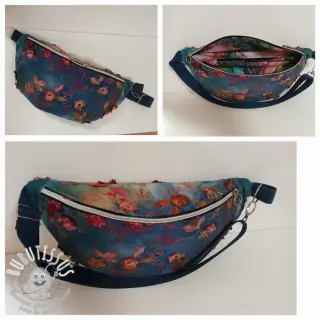 Tissu velours cotelé fin TIE DYE 21W Catchy design C