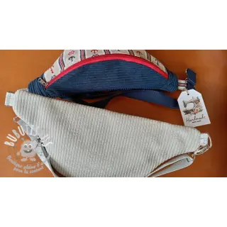 Tissu velours cotelé HUGGY silver