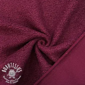 Fleece TEDDY DOUBLE SIDED burgundy