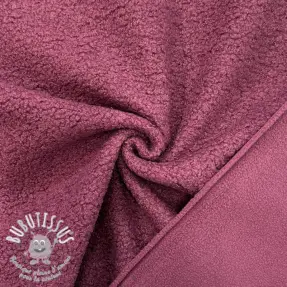 Fleece TEDDY DOUBLE SIDED rouge