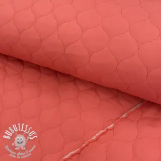 Tissu matelassé Round coral