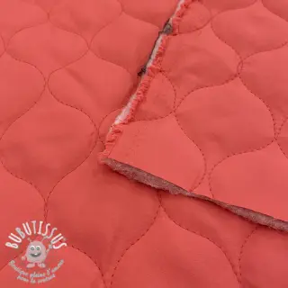 Tissu matelassé Round coral