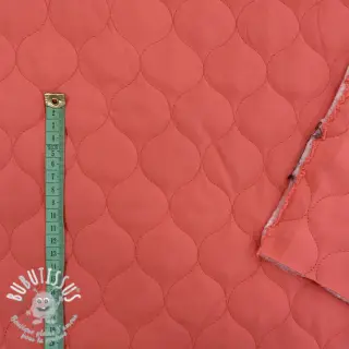 Tissu matelassé Round coral