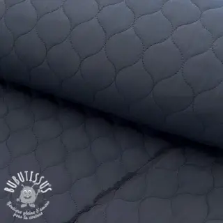 Tissu matelassé Round navy