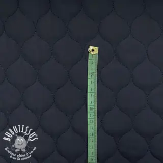 Tissu matelassé Round navy