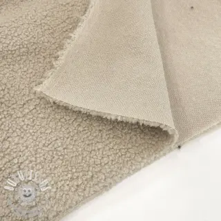 Tissu de manteau TEDDY light sand