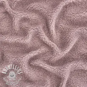 Tissu de manteau TEDDY dark powder