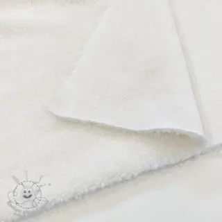 Tissu de manteau TEDDY ecru