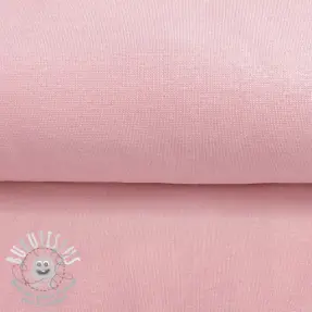 Bord-côte lisse rose poudré ORGANIC