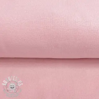 Bord-côte lisse rose poudré ORGANIC