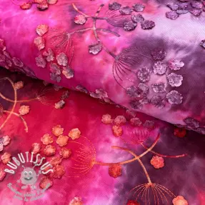 Tissu velours cotelé fin TIE DYE 21W Dandy design E