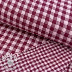 Tissu double gaze/mousseline YARN DYED Stripes and checks design F