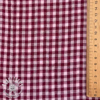 Tissu double gaze/mousseline YARN DYED Stripes and checks design F