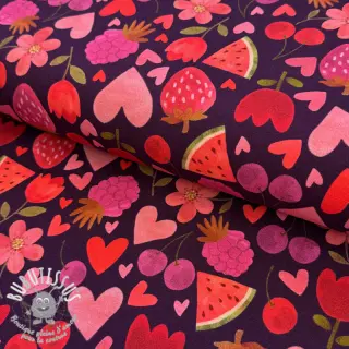 Jersey Juicy fruits purple digital print