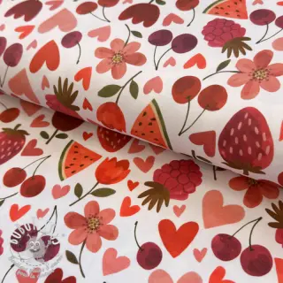 Jersey Juicy fruits white digital print