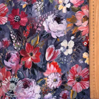 Sweat Flowers Andrea blue digital print