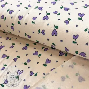Sweat envers minkee Hearts lilac SIMPLY NATURAL