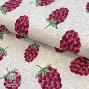 Jersey Raspberries ecru melange