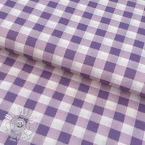 Tissu coton MATCHA and CHECKS lilac