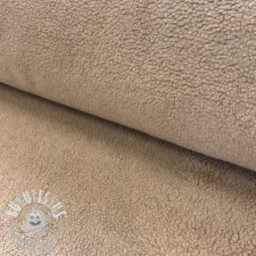 Tissu de manteau TEDDY BEIGE MELANGE
