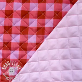 Tissu matelassé Checks pink