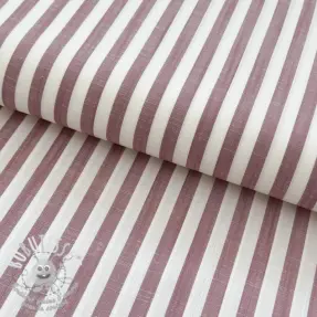 Viscose YARN DYED Stripes SMALL blush