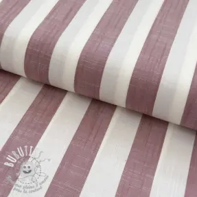Viscose YARN DYED Stripes BIG blush