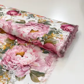 Viscose RADIANCE Manon ecru digital print