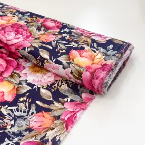 Viscose RADIANCE Manon navy digital print