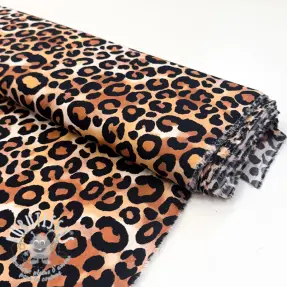 Viscose RADIANCE Panthera brown digital print