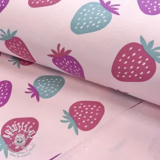 Sweat envers minkee JOGGING Strawberries pink