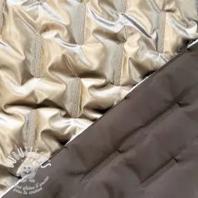 Tissu matelassé Metallic bronze