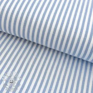 Tissu double gaze/mousseline YARN DYED Summer stripe blue