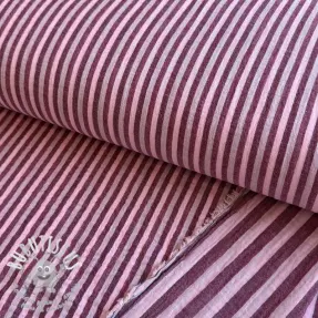 Tissu double gaze/mousseline YARN DYED Stripes and checks design B