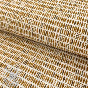 Tissu déco jacquard Quinoa curry