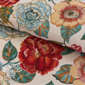Tissu déco jacquard Ashley blanc