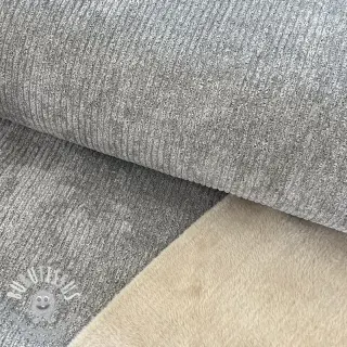 Tissu velours cotelé FROSTY grey