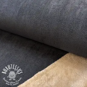 Tissu velours cotelé STRUCTURE black
