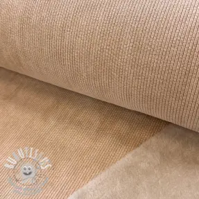 Tissu velours cotelé STRUCTURE beige