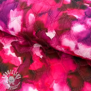 Tissu matelassé Aquarel nature gradini pink