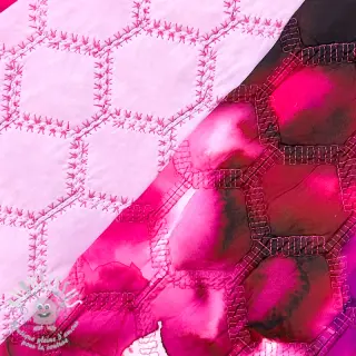 Tissu matelassé Aquarel nature gradini pink