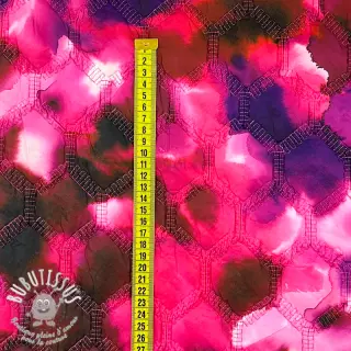 Tissu matelassé Aquarel nature gradini pink