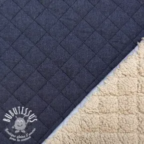 Tissu matelassé DENIM dark blue