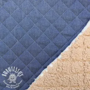 Tissu matelassé DENIM blue