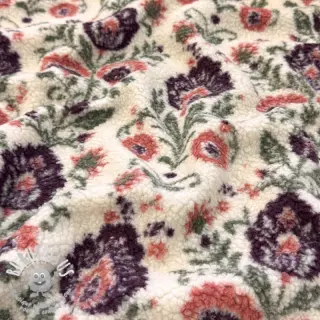 Tissu de manteau TEDDY JACQUARD Pretty mix design F