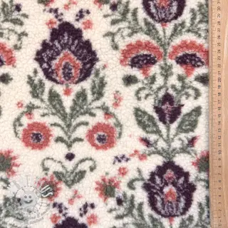 Tissu de manteau TEDDY JACQUARD Pretty mix design F